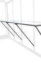 Universeller Arbeitstisch 225 x 52 cm - RAL
