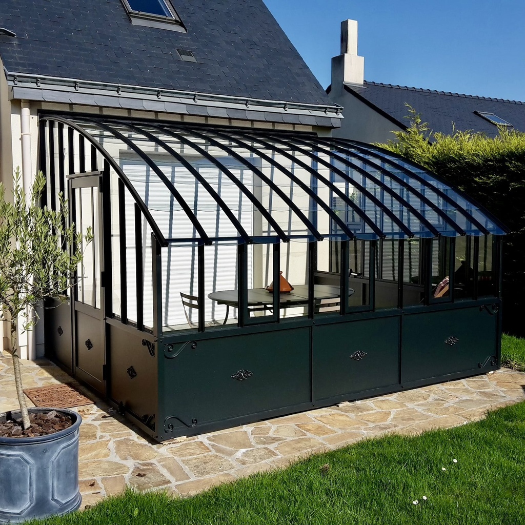 Serre à l'ancienne - Eléonore Victoriaans structuur mat zwart - Deals 