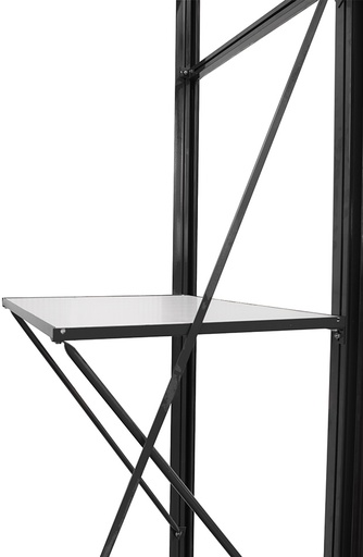 Arbeitstisch in Fensterbreite 71,5 cm x 52 cm - Alu Version