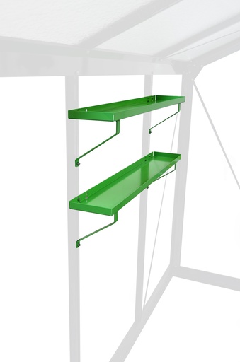 Set mit 2 Ablagen 86 x 15 cm - RAL