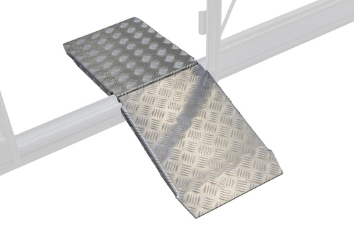 Set of 2 galvanised steel ramps